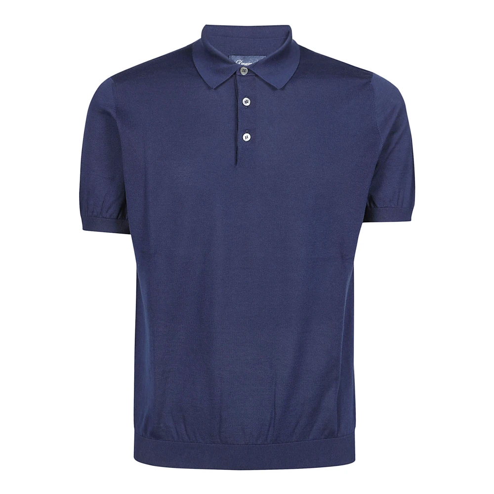 Drumohr Polo Shirts Blue Heren