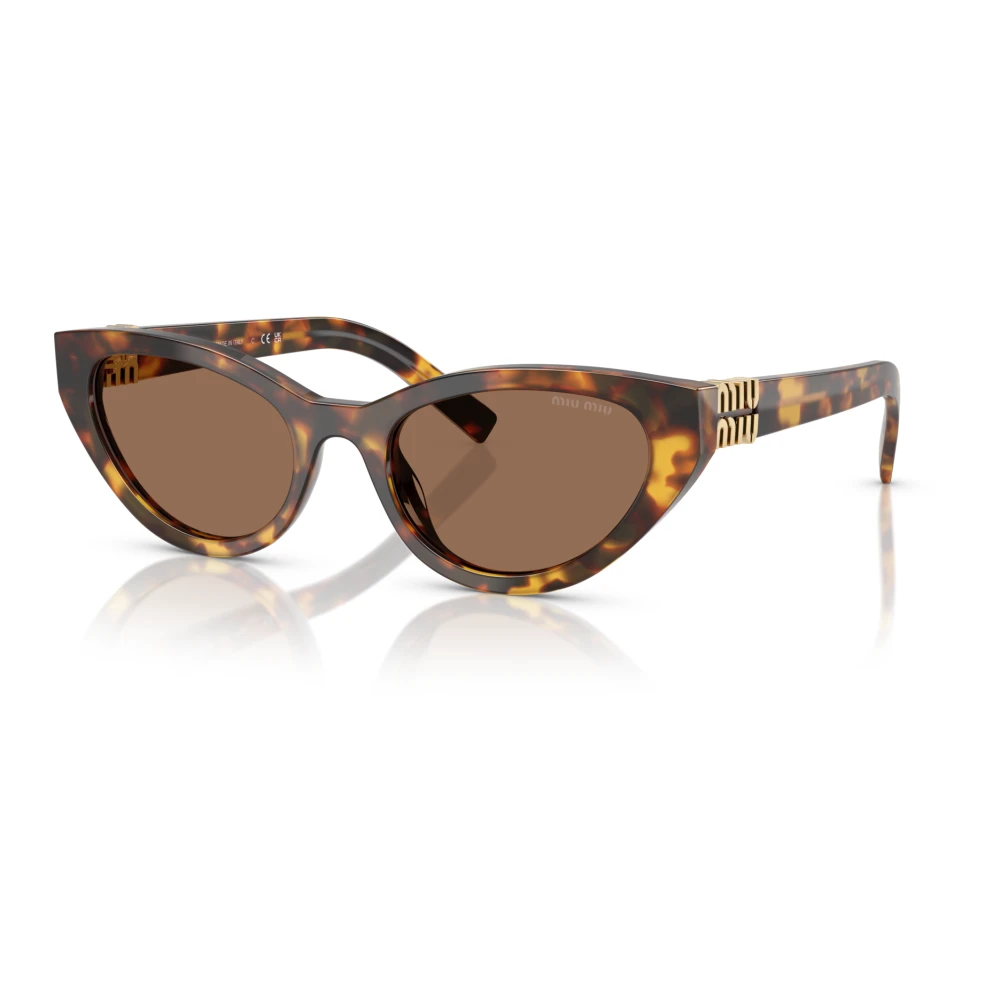 Miu Miu Women's Brown Sunglasses, 54 Mm, Butterfly Sunglasses Havana Glossy