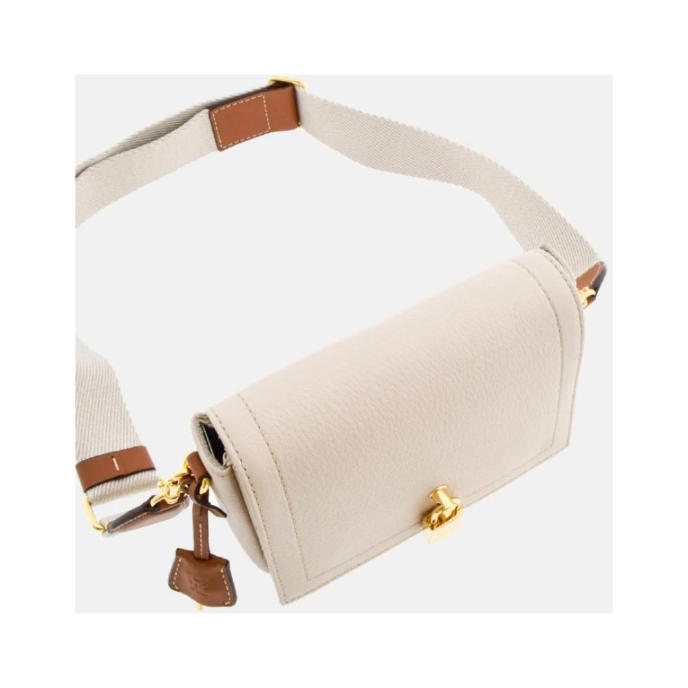 Carolina Herrera Vergrendelde Crossbody Mini Tas Magnolia Beige Dames