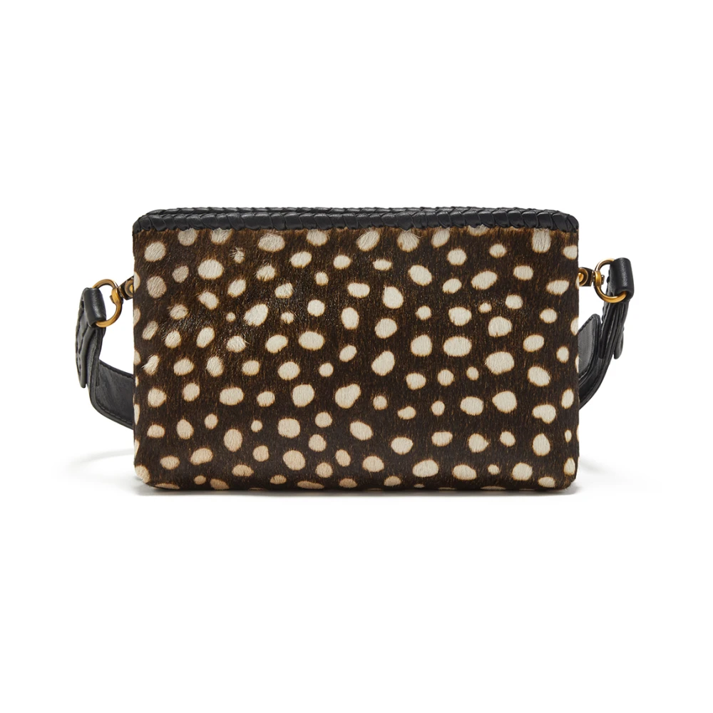 Maliparmi Kleine Harige Crossbody TAS Black Dames