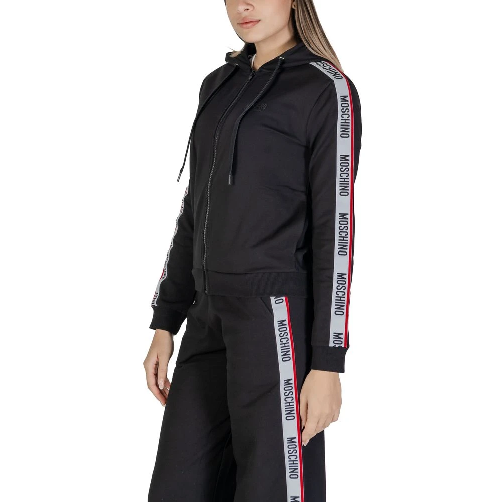 Moschino Zwarte Katoenen Sweatshirt Herfst Winter Collectie Black Dames