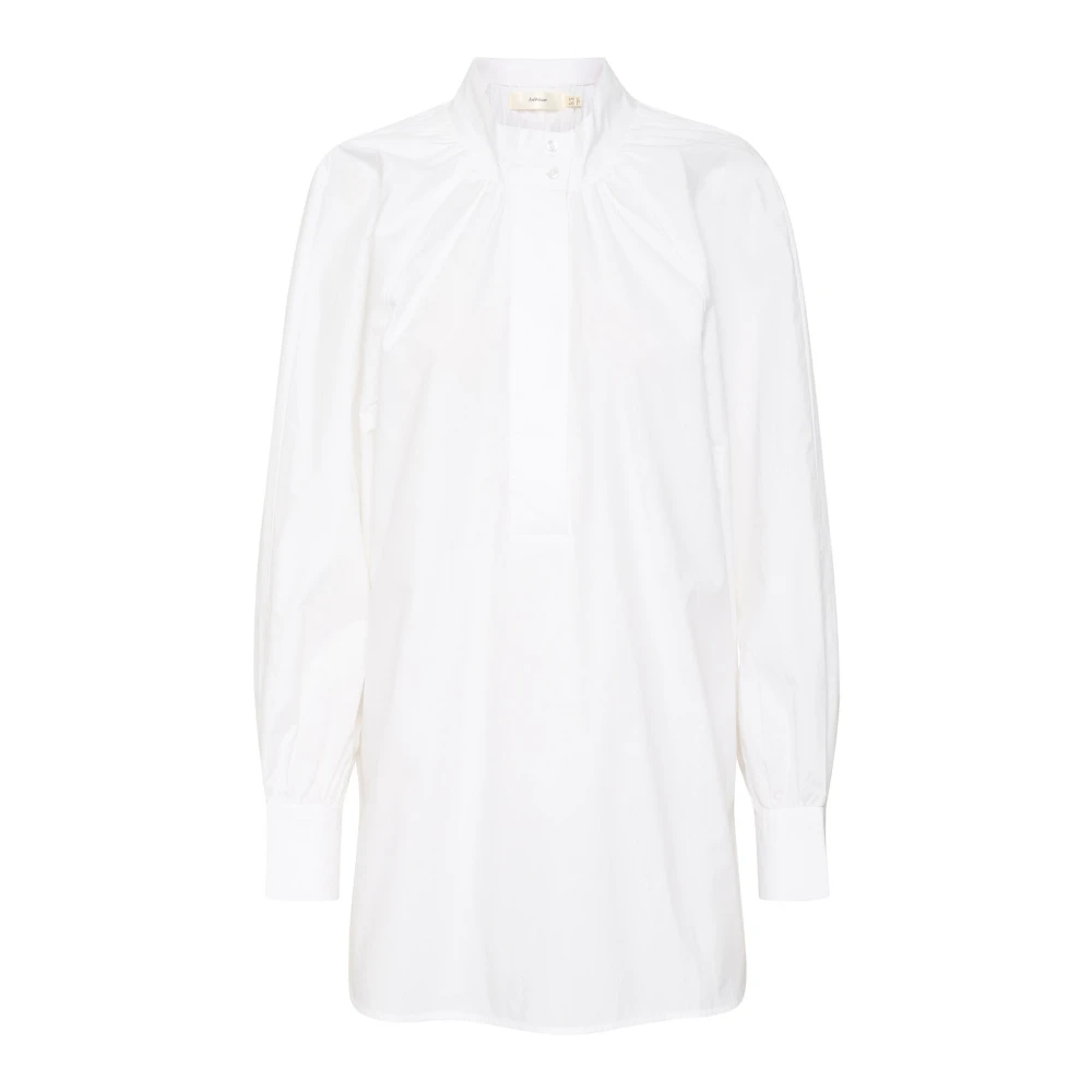 InWear Draped Tunika Blus Ren Vit White, Dam