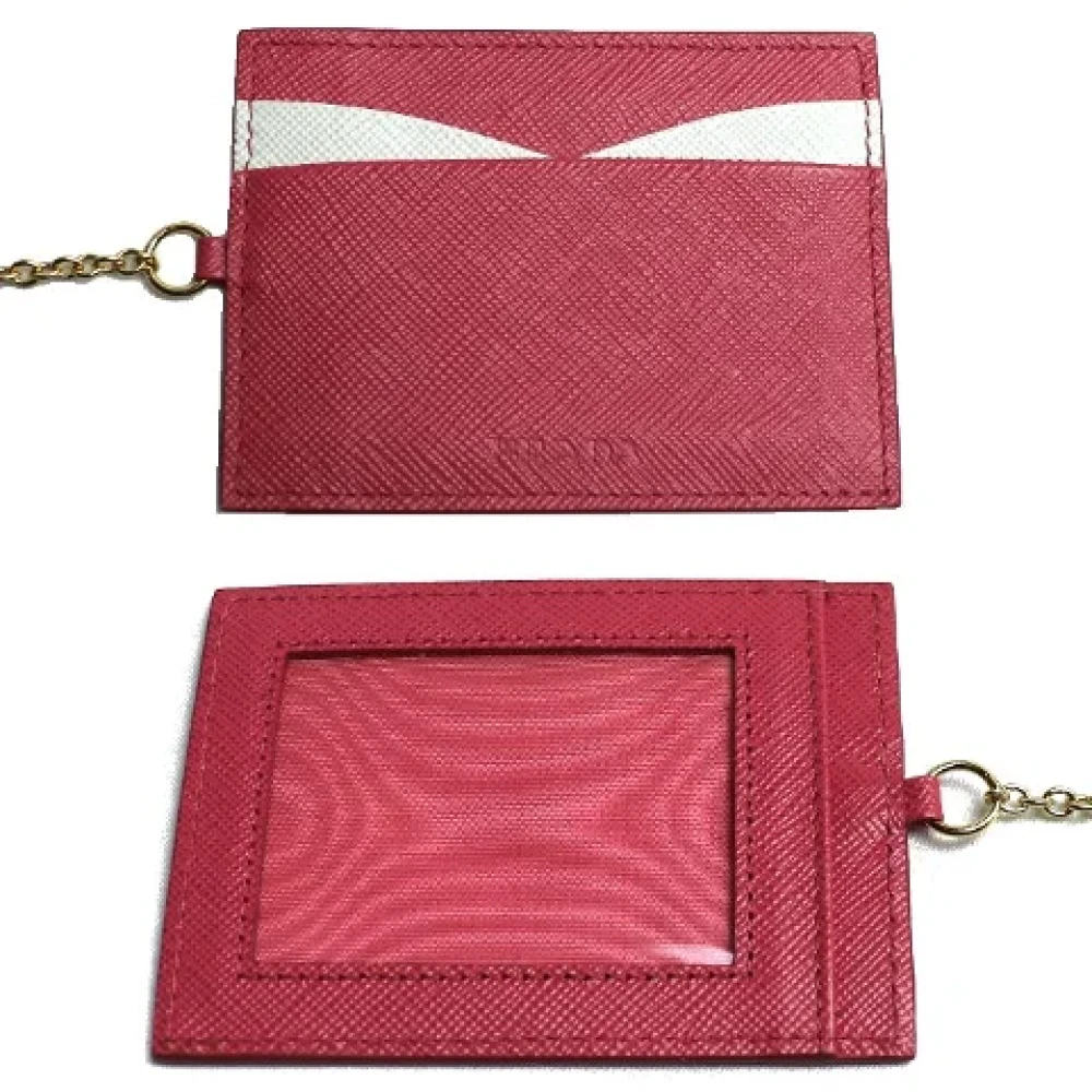 Prada Vintage Pre-owned Leather wallets Black Dames