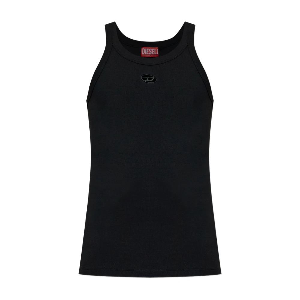 Diesel Men's Black T-Wife-Dco Logo-Detail Tank Top - Sleeveless Tops - Xl - Tops