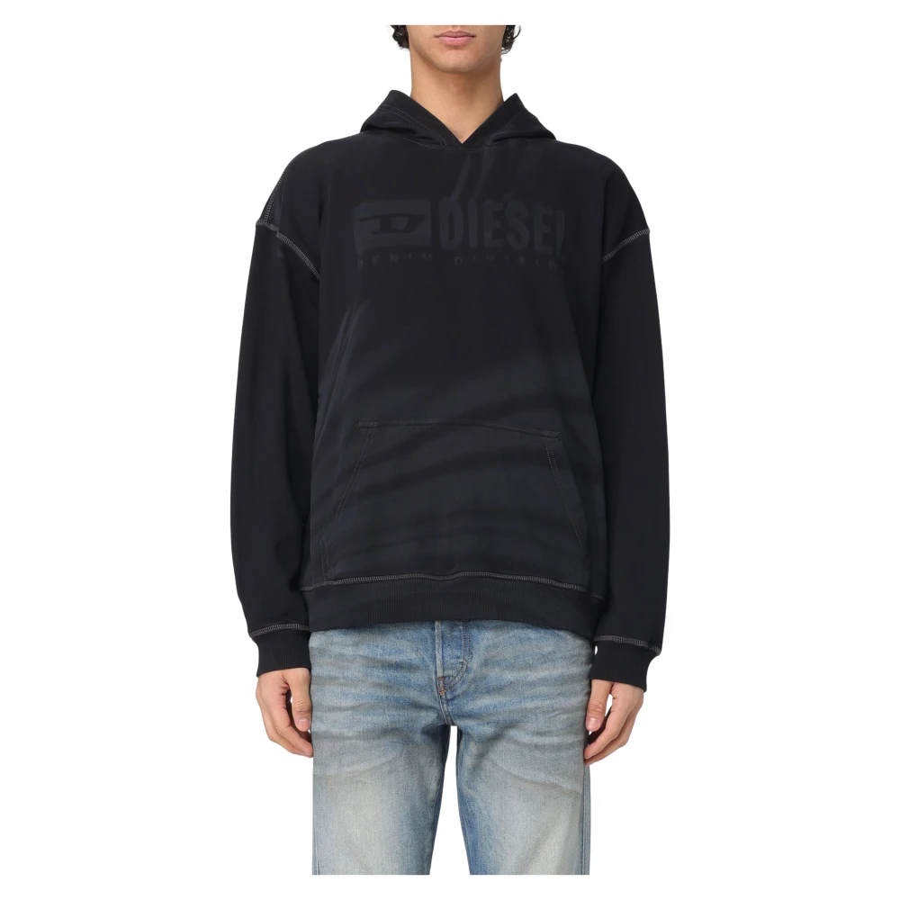 Diesel Hoodie S-Boxt-Hood-R9 Black Heren