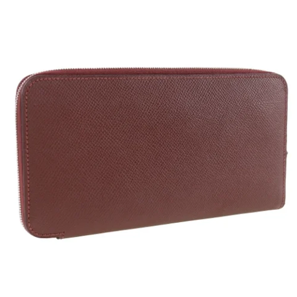 Hermès Vintage Pre-owned Leather wallets Red Dames