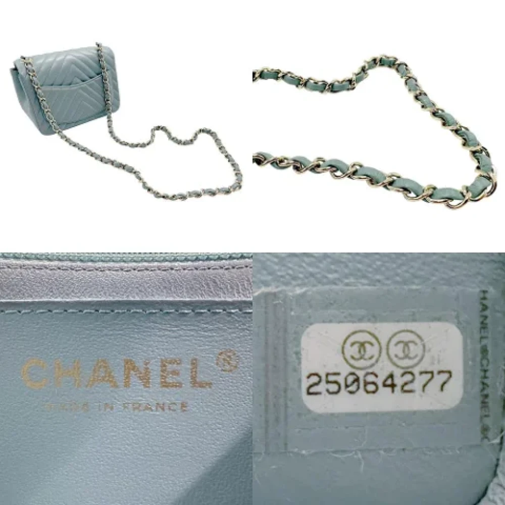 Chanel Vintage Pre-owned Fabric chanel-bags Blue Dames