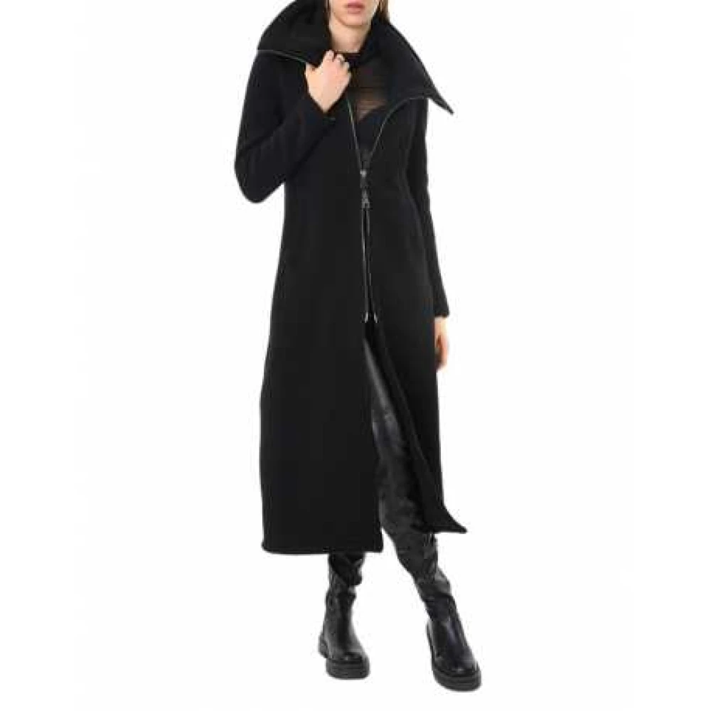 La Haine Inside Us Zwarte Wol Lange Ritsjas Lw798 Black Dames