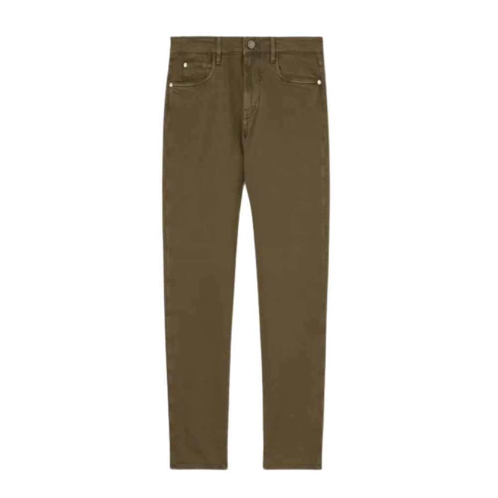 Loro Piana Groene Five-Pocket Denim Broek Green Heren