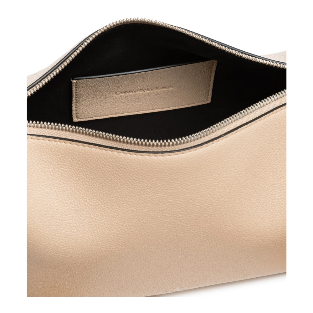 Calvin Klein Jeans Verstelbare Schouder Tas met Rits Pink Dames