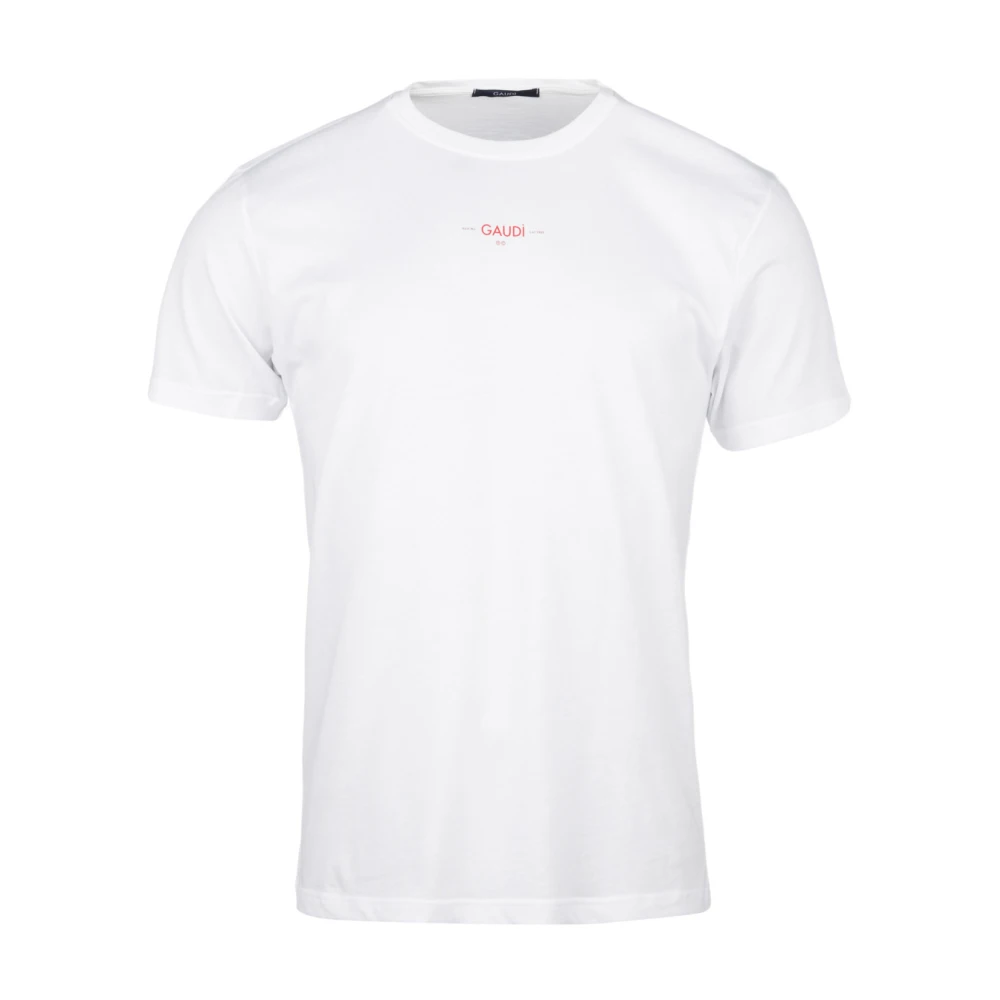 Gaudi Stijlvolle Katoenen T-Shirts Collectie White Heren