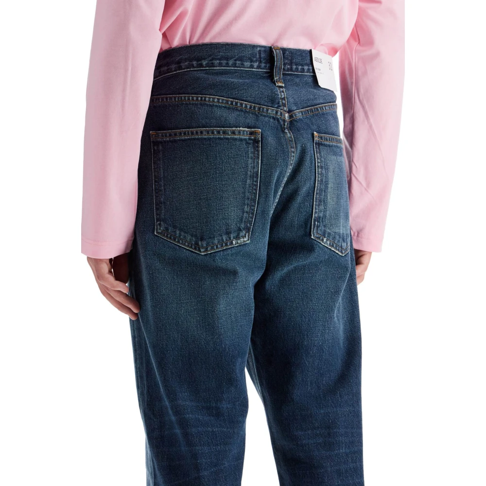 Agolde Vintage Distressed Straight Jeans Blue Heren