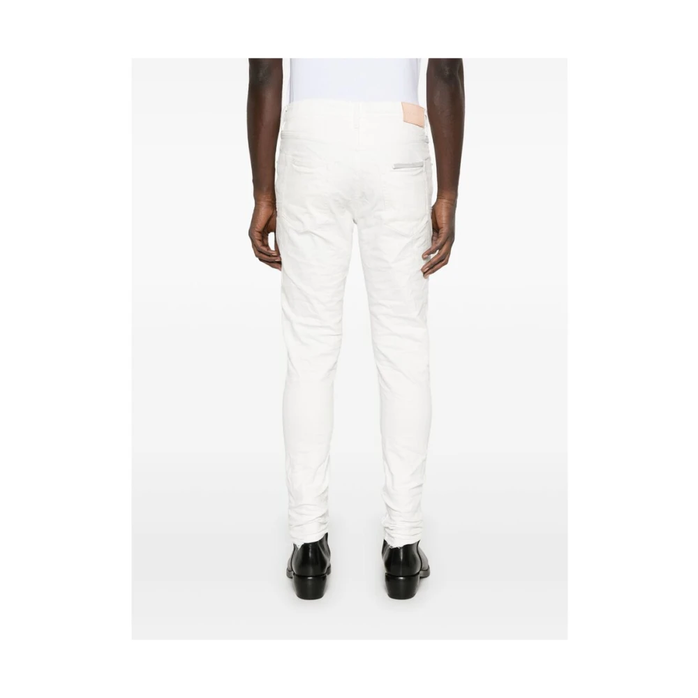 Purple Brand Wolken Wit Katoenmix Jeans White Heren