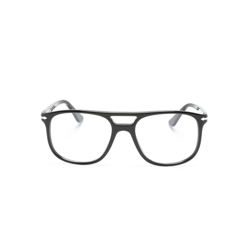 Persol Unisex Black Eyeglasses - Glasses - 52 Mm - Accessories