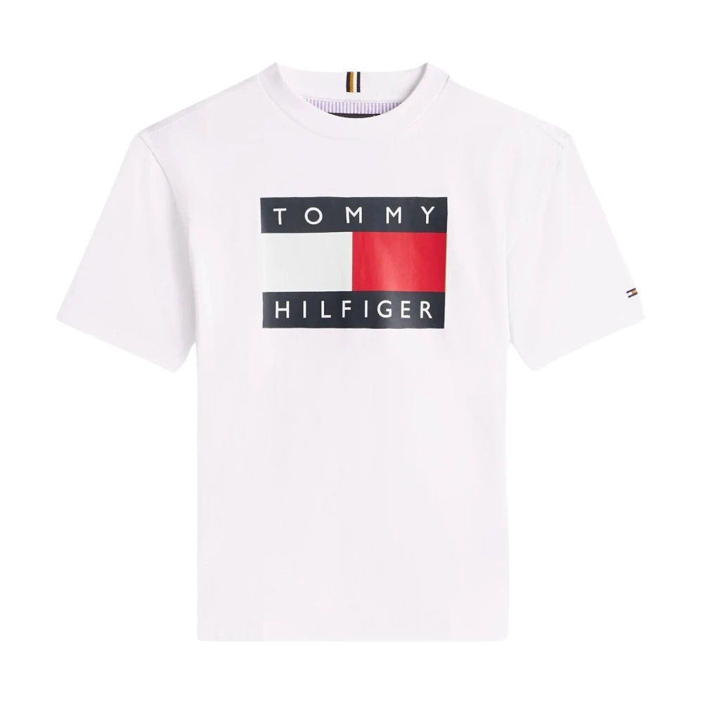 Tommy Hilfiger Kb0kb T-Shirt - Male - Kids Short Sleeve T-Shirts - White - 6 Y - Kids
