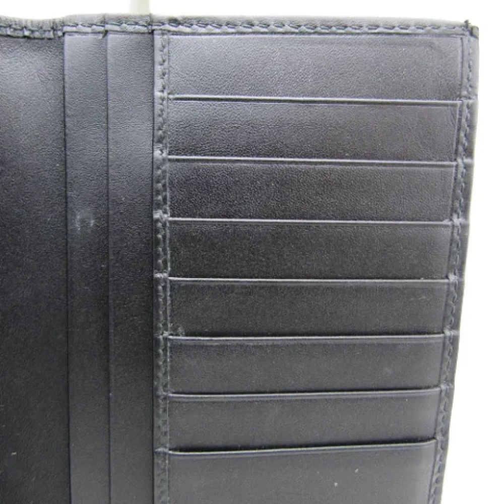 Bvlgari Vintage Pre-owned Canvas wallets Gray Dames