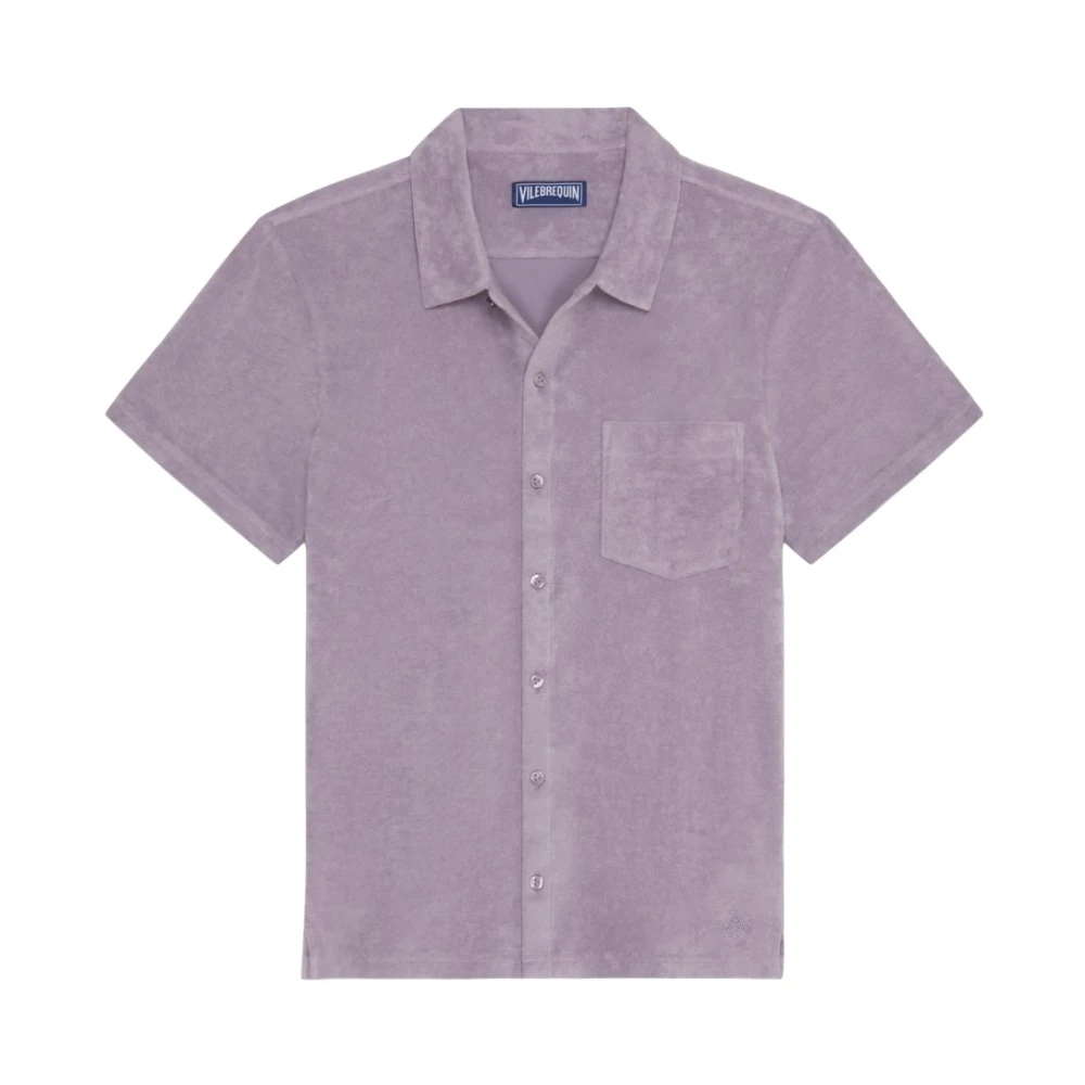 Vilebrequin Herren Violett Shirts, Lila, Lgröße: