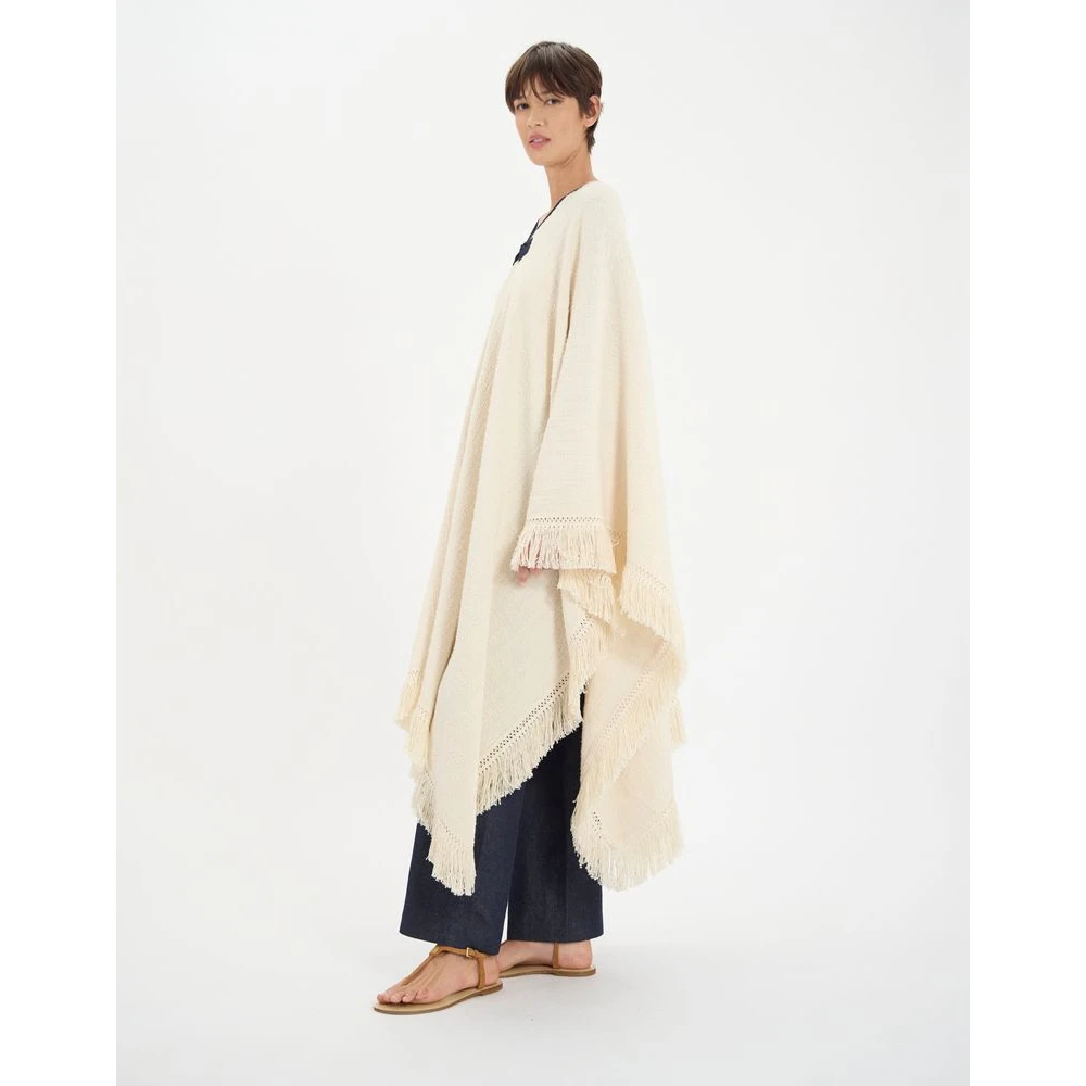 Ines De La Fressange Paris Gonzalo katoenen poncho Beige Dames