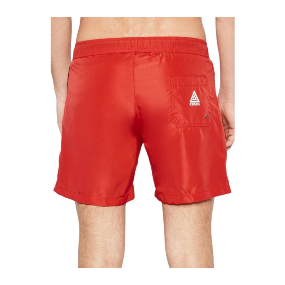 Iceberg Mannen Verticaal Logo Kostuum Red Heren