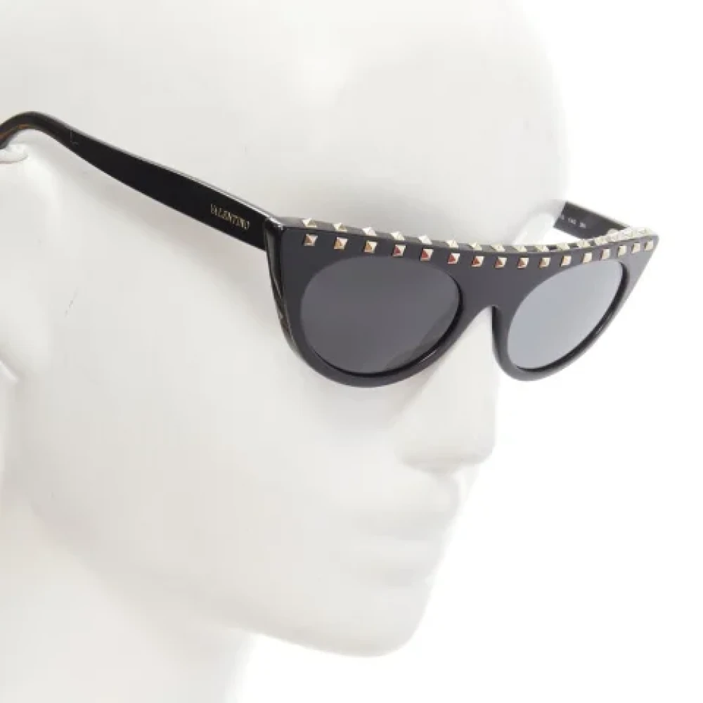 Valentino Vintage Pre-owned Acetate sunglasses Black Dames