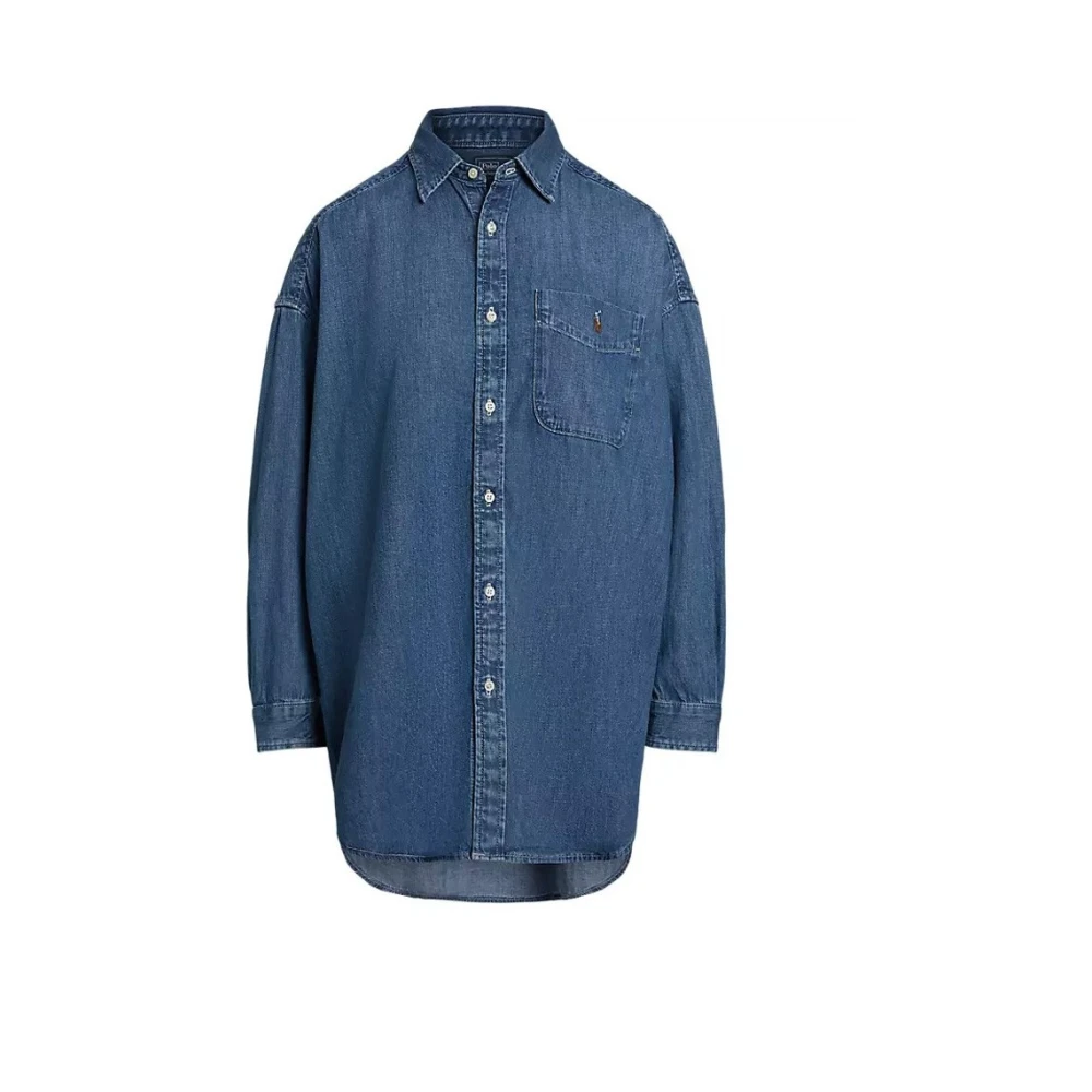 Polo Ralph Lauren Blå Casual Skjorta För Män