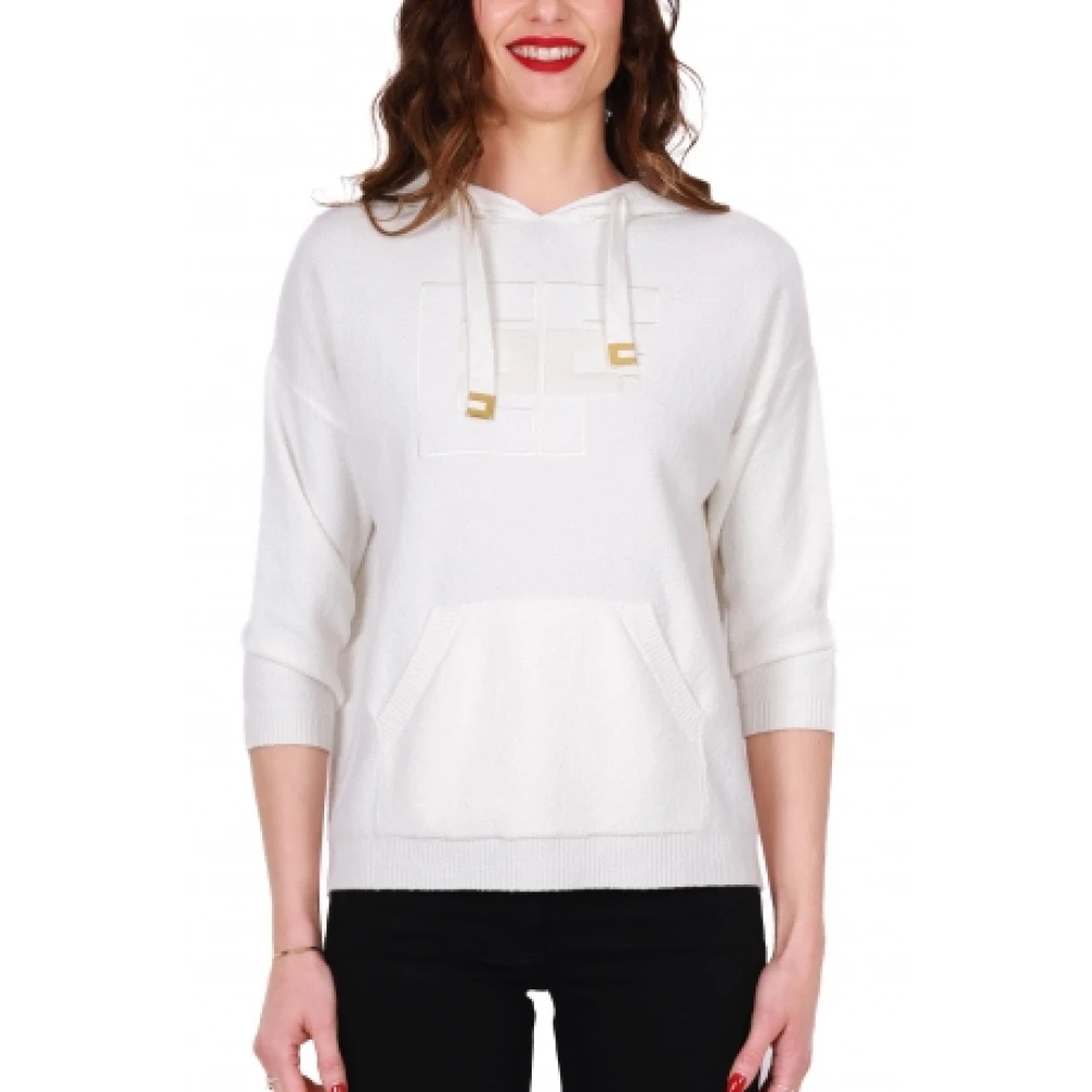 Elisabetta Franchi Sweatshirts & Hoodies White Dames