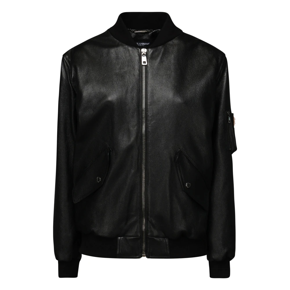 Dolce & Gabbana Zwarte Blouson Overhemden Black Dames