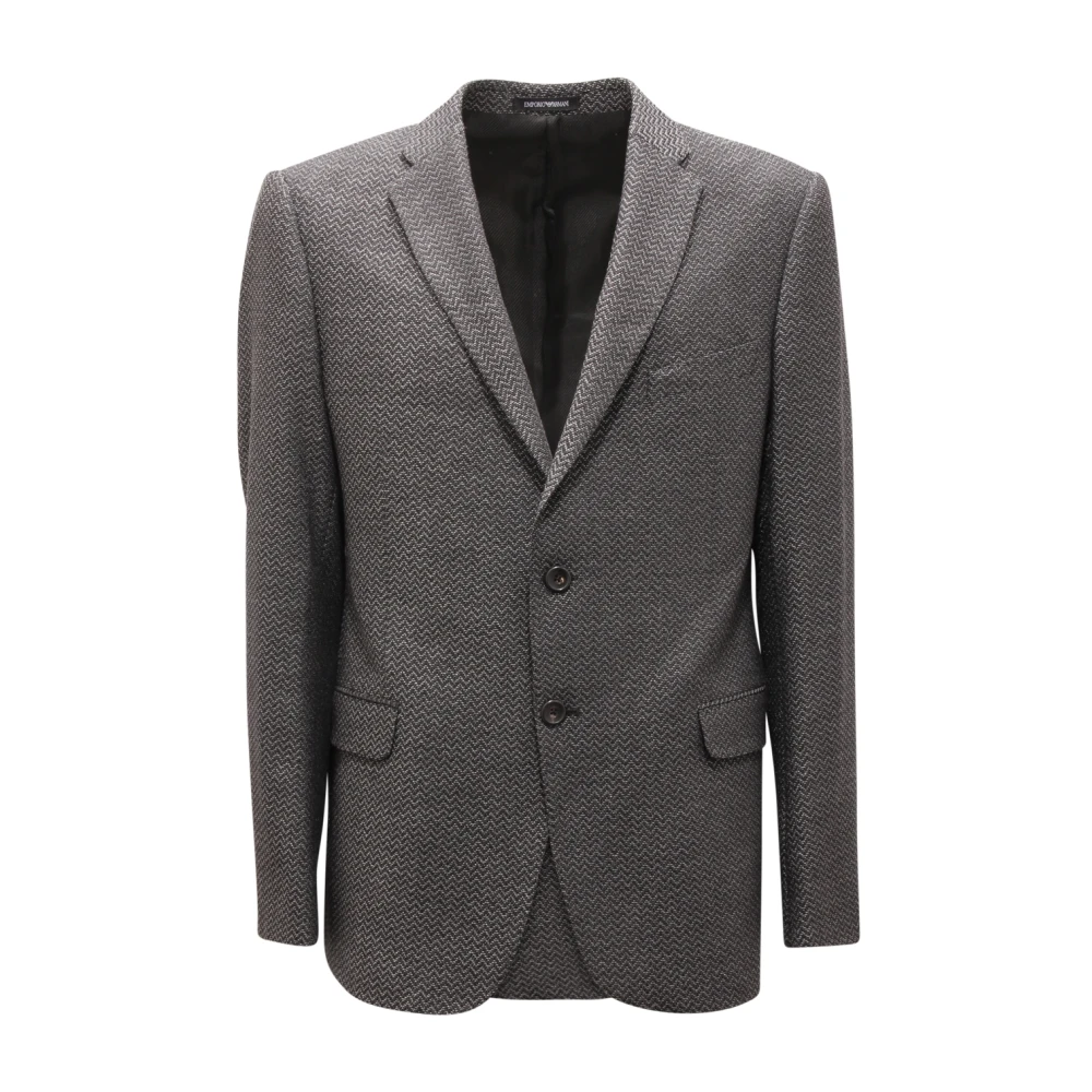 Armani Men's Gray Wool Blend Jacket- Model H31gme C1826 - Blazers - 2XL - Jackets