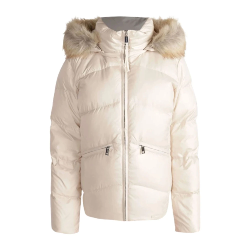 Calvin Klein Essential Real Down Jack Vrouwen Beige Dames
