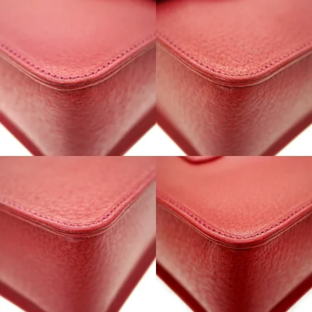 Gucci Vintage Pre-owned Fabric gucci-bags Red Dames