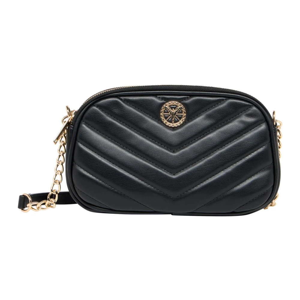 Carlo Colucci Women's Black Quilted Shoulder Bag