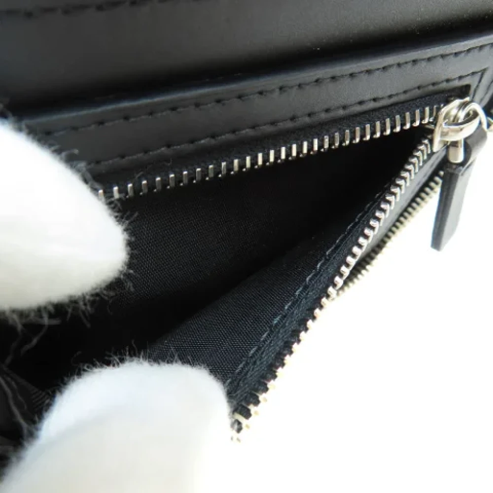 Valentino Vintage Pre-owned Leather wallets Black Dames