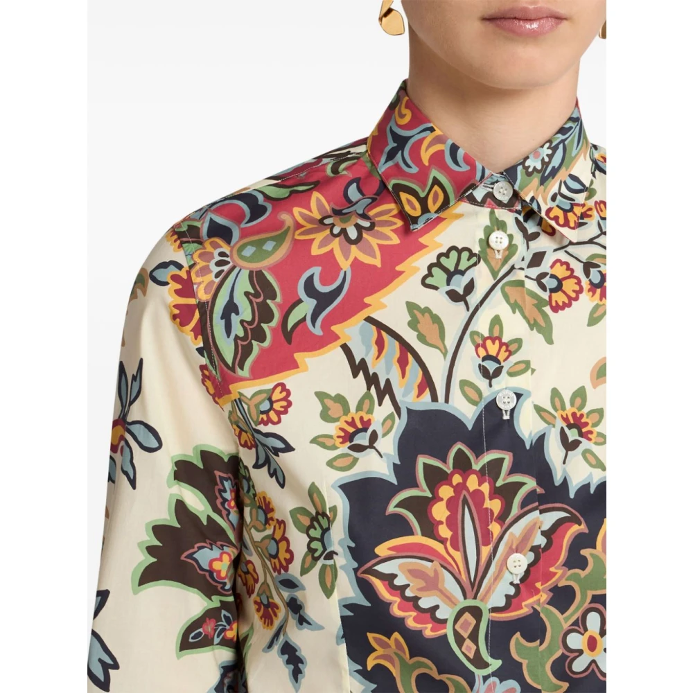 ETRO Paisley Print Knoopshirt Multicolor Dames