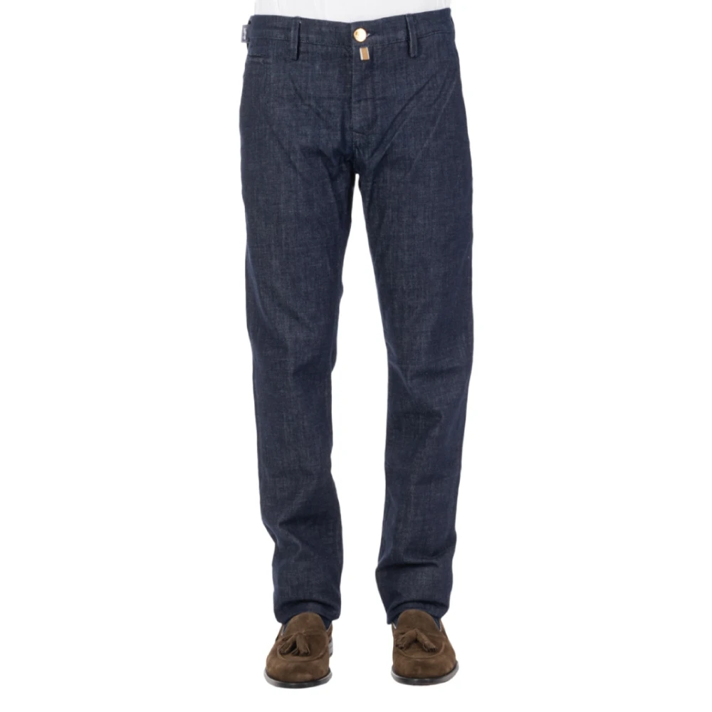Jacob Cohën Slim Bobby Katoenen Broek Blue Heren