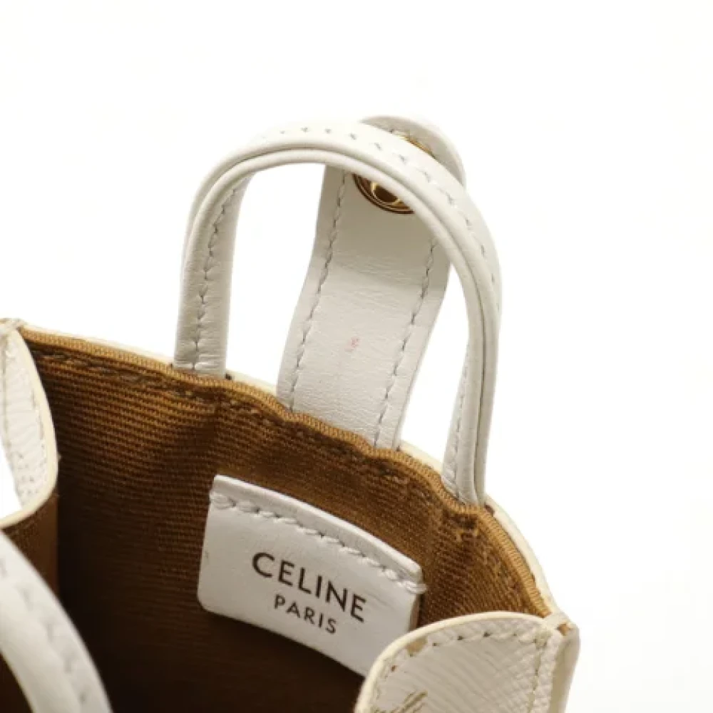 Celine Vintage Pre-owned Canvas handbags Beige Dames
