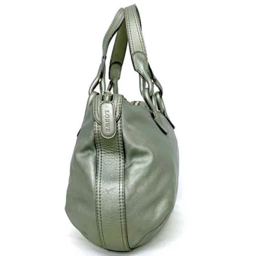 Loewe Pre-owned Fabric handbags Green Dames