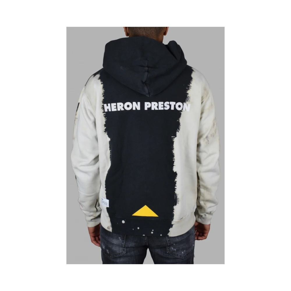 Heron Preston Zwarte en witte gradient CAT hoodie Multicolor Heren