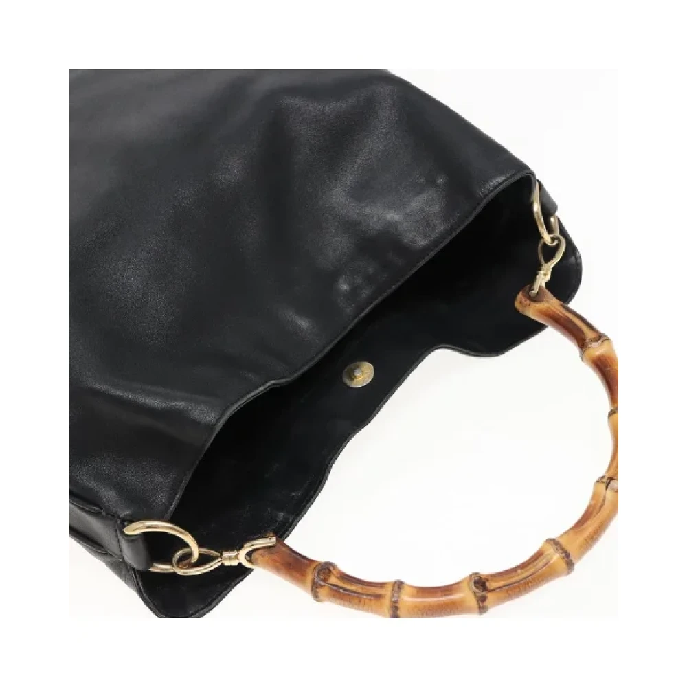 Gucci Vintage Pre-owned Leather handbags Black Dames