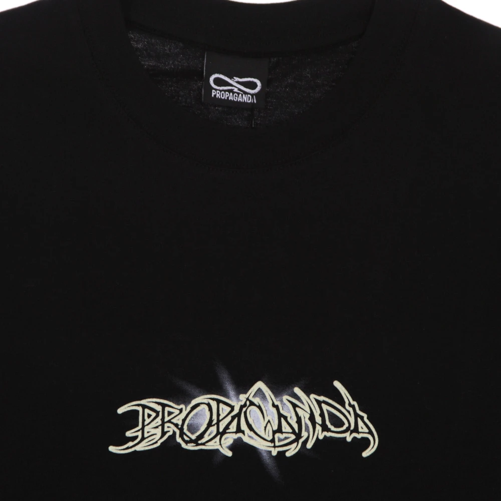 Propaganda Zwarte Coffin Tee Korte Mouw T-shirt Black Heren