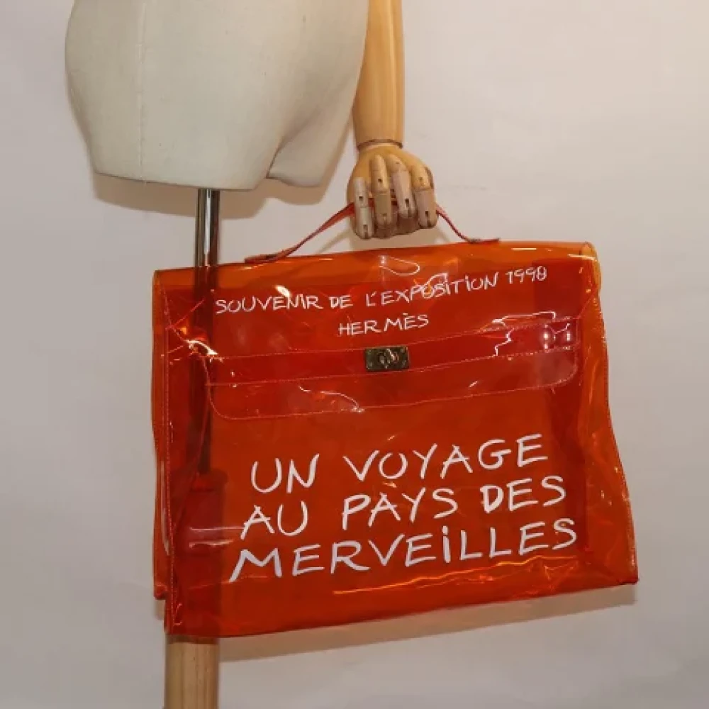 Hermès Vintage Pre-owned Canvas handbags Orange Dames