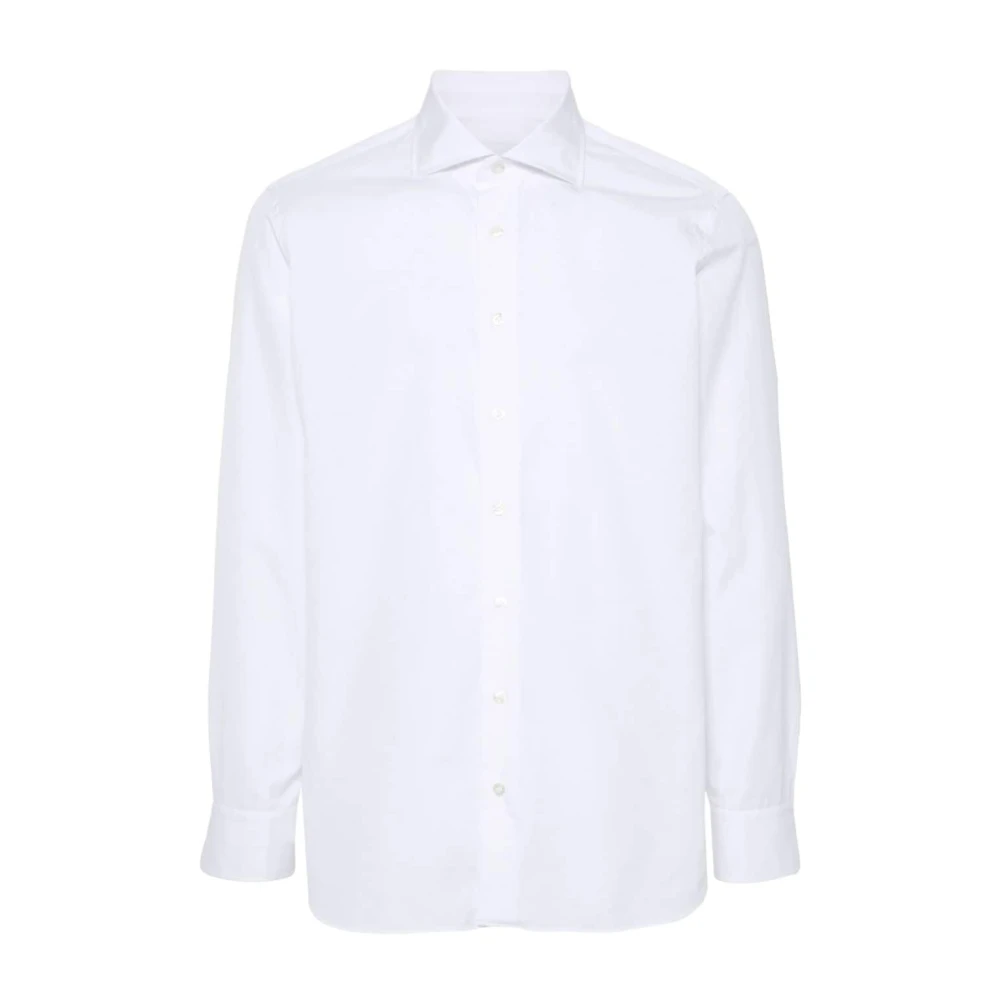 Lardini Wit Overhemd Klassieke Stijl White Heren
