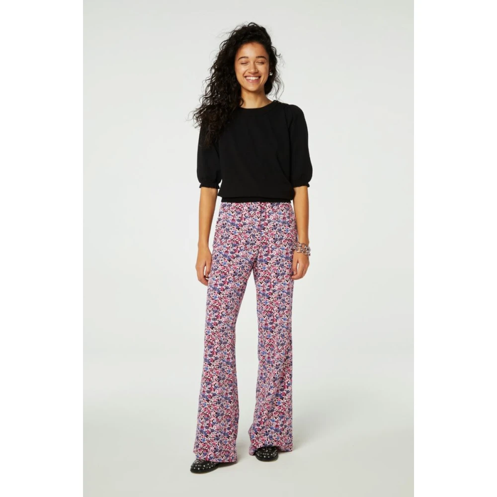 Fabienne Chapot Hoge Taille Flared Broek Multicolor Dames