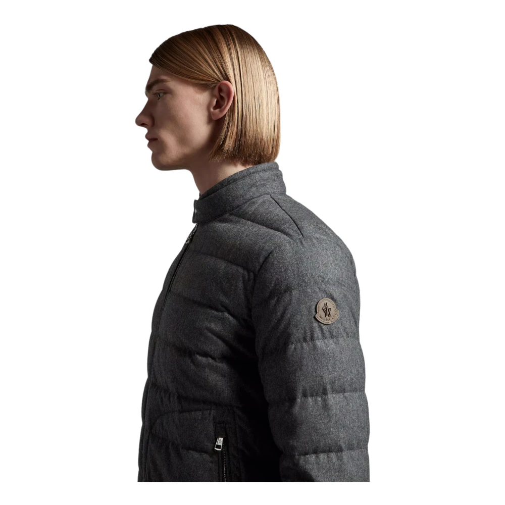 Moncler Lichtgrijze donsjas Acorus stijl Gray Heren