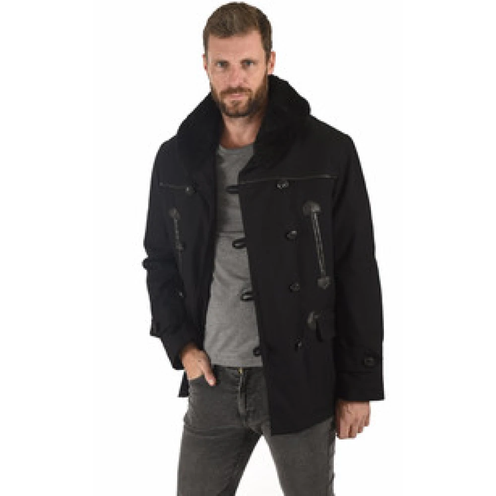 La Canadienne Zwarte Canadese militaire jas Black Heren