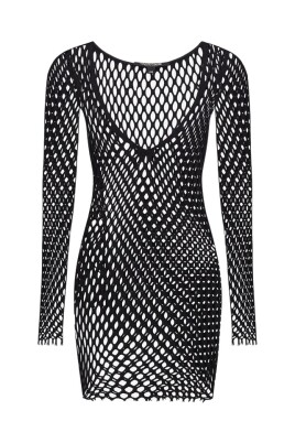 svart-stickad-baddrakt-cover-up