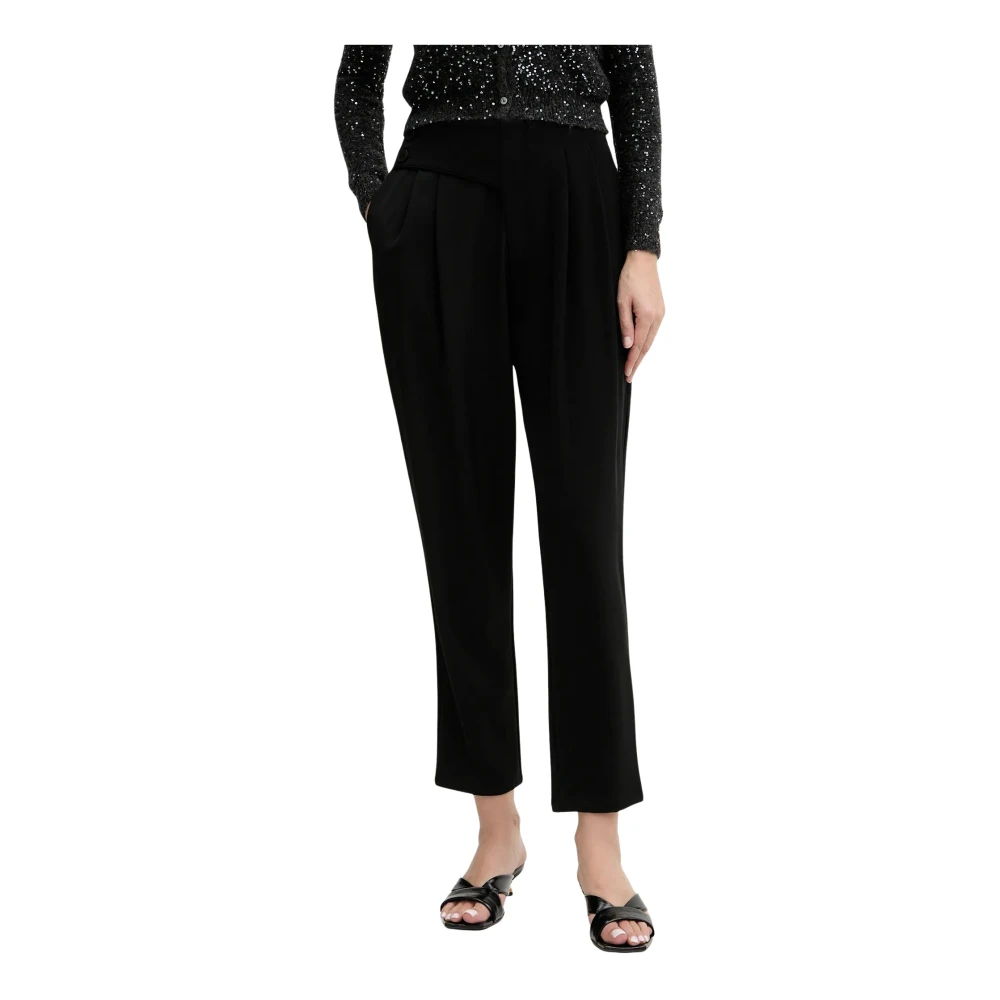 Fracomina Donna Nero Pantaloni, Xl, New,
