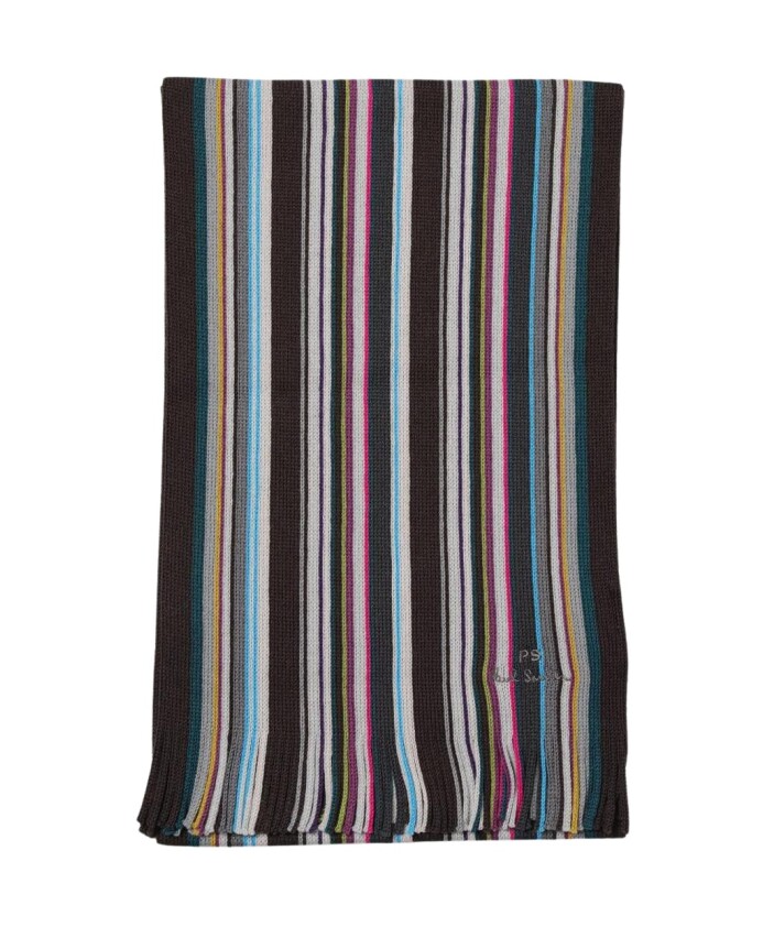 echarpe-tricotee-a-rayures