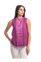 top-sans-manches-en-georgette