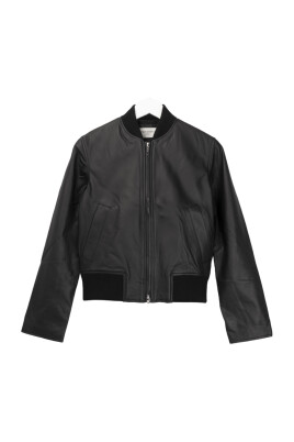 black-leather-bomber-jacket