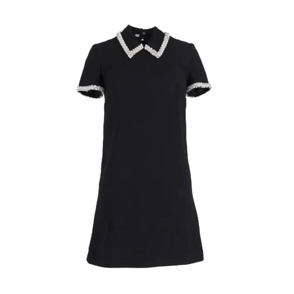 Miu Pre-owned Polyester dresses Black Dames